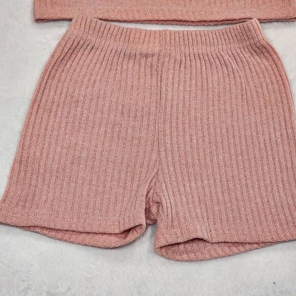 Shein Cropped Ribbed Tank And Shirts Set - Picture 3 of 8